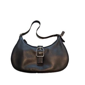 Vintage COACH Hobo Hampton Black Shoulder Bag